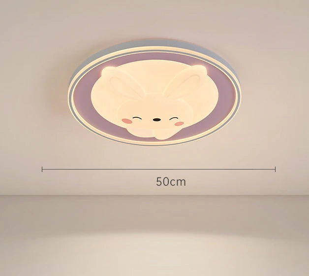 plafonnier lapin dessin animé pour décoration chambre enfants - vue 9 sur 9