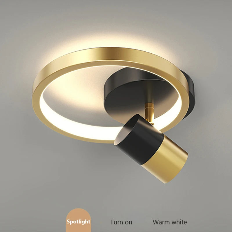 plafonnier led moderne nordique chic pour décoration intérieure - vue 7 sur 9