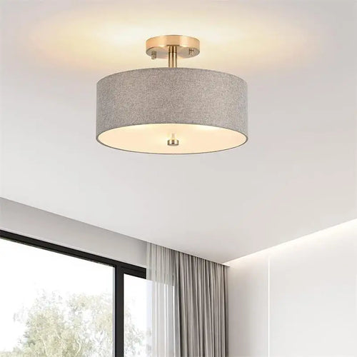 plafonnier vintage en tissu pour une ambiance chaleureuse et accueillante