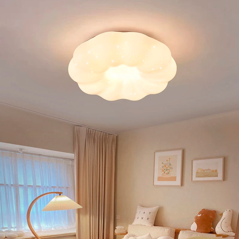 lustre led diamant gypsophile protection des yeux minimaliste - vue 4 sur 14
