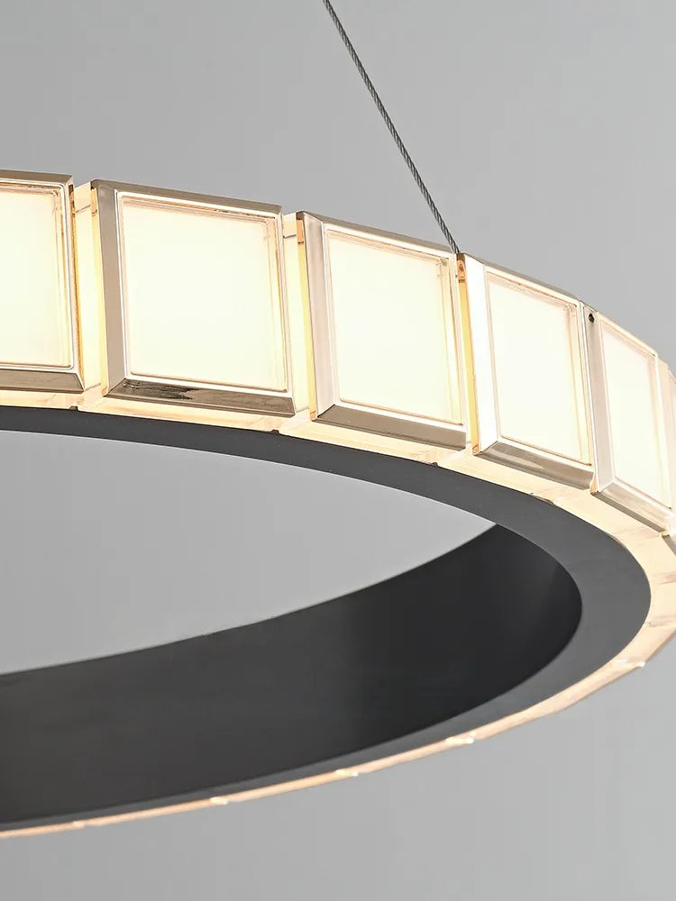 suspension minimaliste en aluminium et acrylique design moderne élégante - vue 6 sur 9