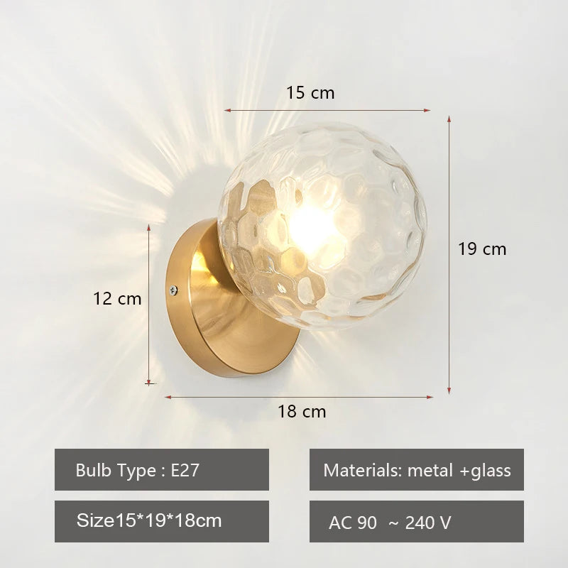 Applique murale Moderne Led nordique boule - vue 7 sur 12