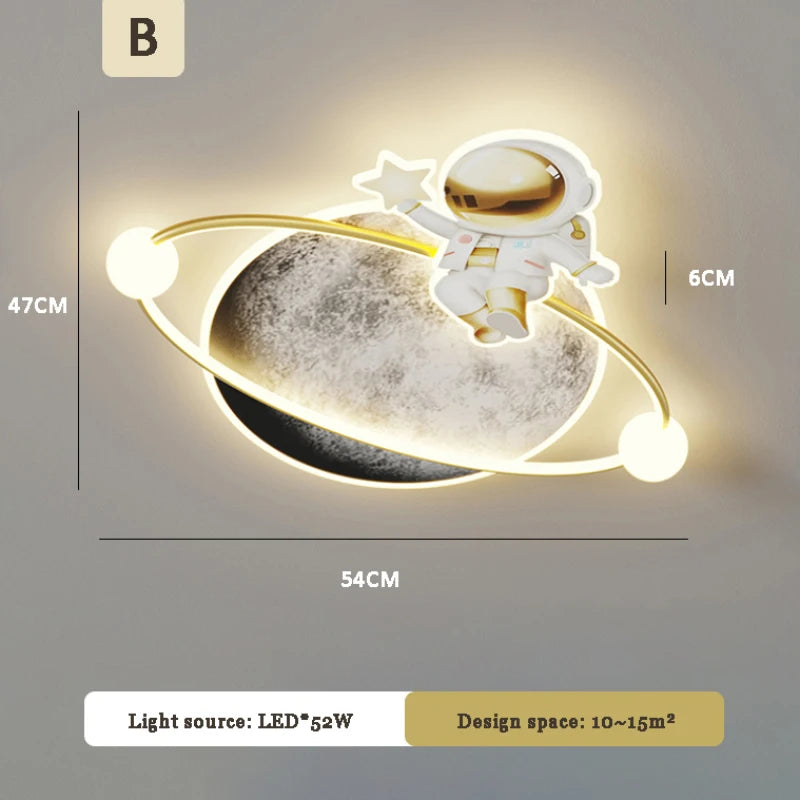 Kinderzimmer Deckenleuchte Astronaut Design LED Modern Kreativ