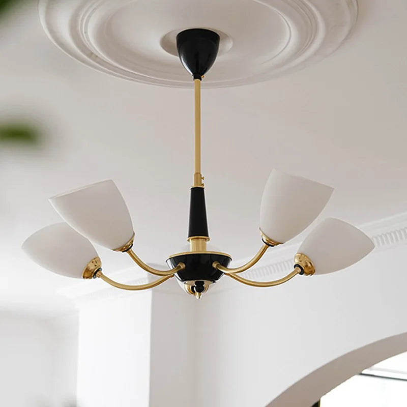 lustre à led moderne design nordique pour intérieur élégant - vue 5 sur 11