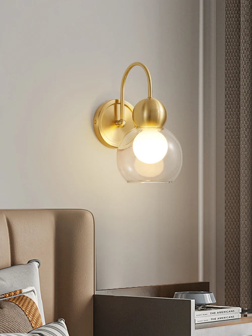 Wandleuchte aus Kupfer im postmodernen Stil für minimalistische Innenräume - vue 5 sur 10