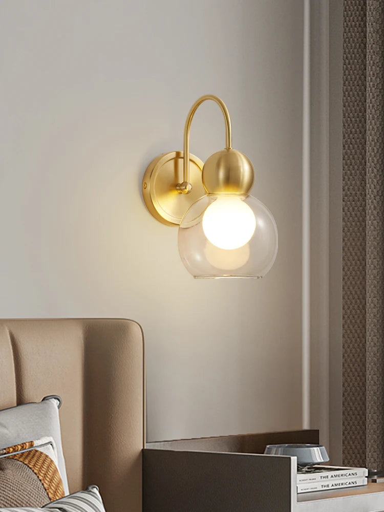 Wandleuchte aus Kupfer im postmodernen Stil für minimalistische Innenräume - vue 4 sur 10