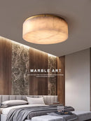 LED-Deckenleuchte im modernen Design aus hochwertigem Naturmarmor