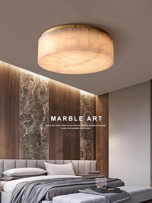 LED-Deckenleuchte im modernen Design aus hochwertigem Naturmarmor - vue 3 sur 12