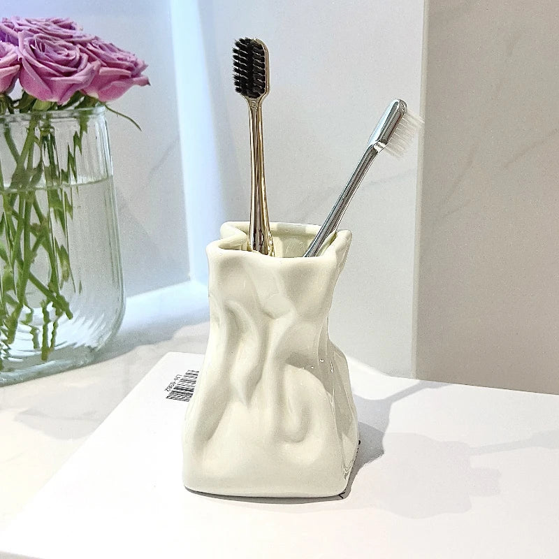 organisateur de salle de bain pour brosse à dents et maquillage - vue 6 sur 8