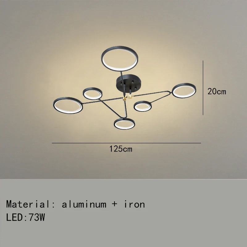 Minimalistische LED-Deckenleuchte 3 Farbtemperaturen dekorative Innenleuchte - vue 15 sur 30