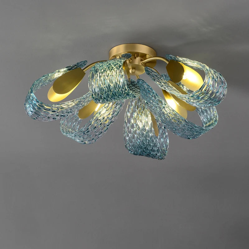 lustre led cristal suspension éclairage luminaire lampara - vue 5 sur 21