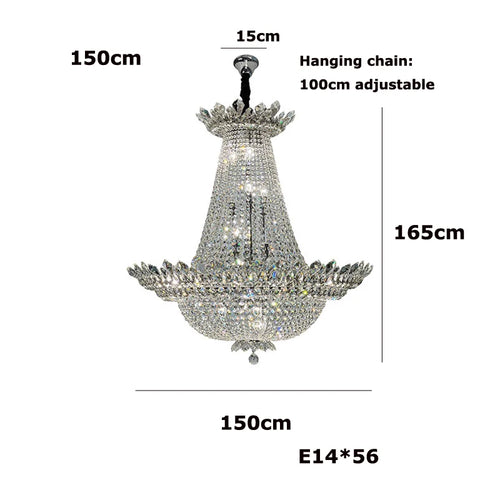 lustre led k9 cristal à intensité variable design moderne 2024