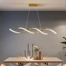 lustre moderne minimaliste en acier inoxydable pour restaurant et bar