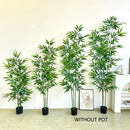 lot de 3 branches de bambou artificielles pour décoration intérieure festive