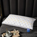 1pc Soft and Supportive White Pillow, Simple Polyester Rectangular Neck Pillow for Home and Hotel,18.9x29.13In