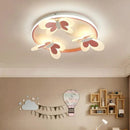 Plafonnier pour enfants papillon décoratif rose plafonnier étude chambre d'enfants Salon d'enfant lampes créatives lampe de chambre de fille d'intérieur