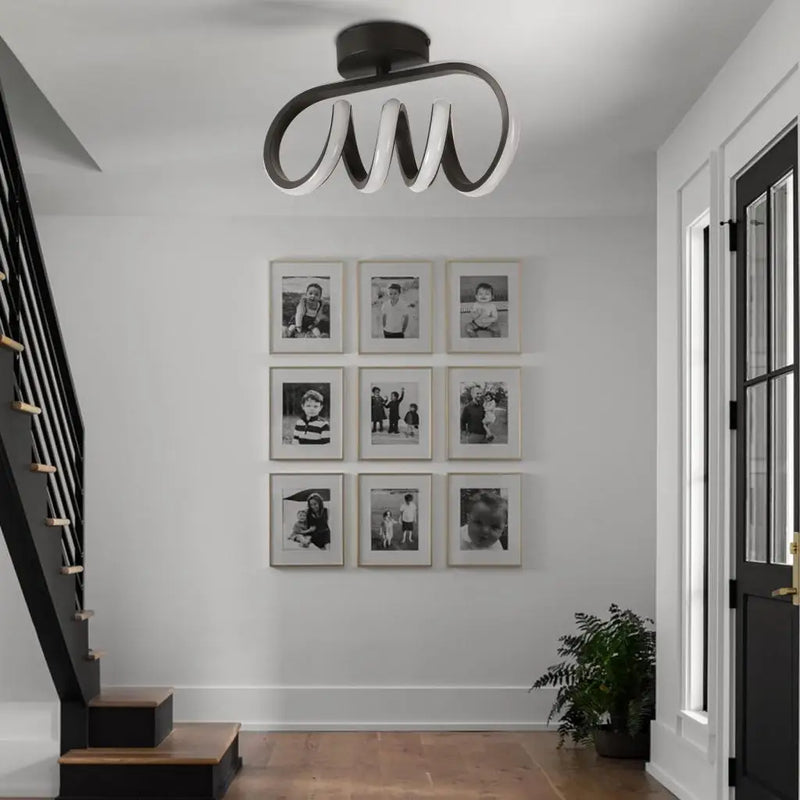 plafonnier led moderne monté en surface pour allée nordic