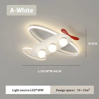 Moderne LED-Deckenleuchte Flugzeug für Kinderzimmer
