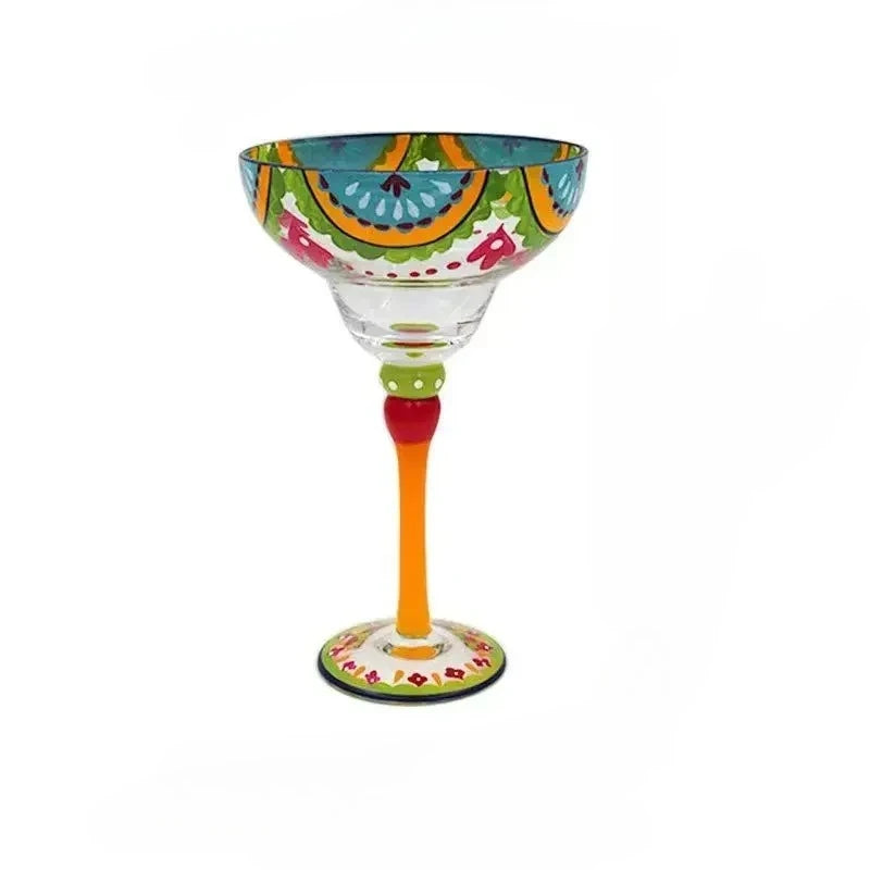 Verre cocktail artisanal design ondulé pour bar fêtes