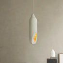 Suspension Wabi Sabi blanc cassé nordique bouteille d'eau forme 63 cm de haut chambre salle à manger