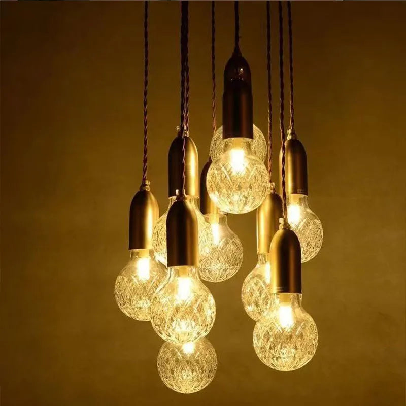 lustre en verre pour restaurant et bar élégant - vue 6 sur 16