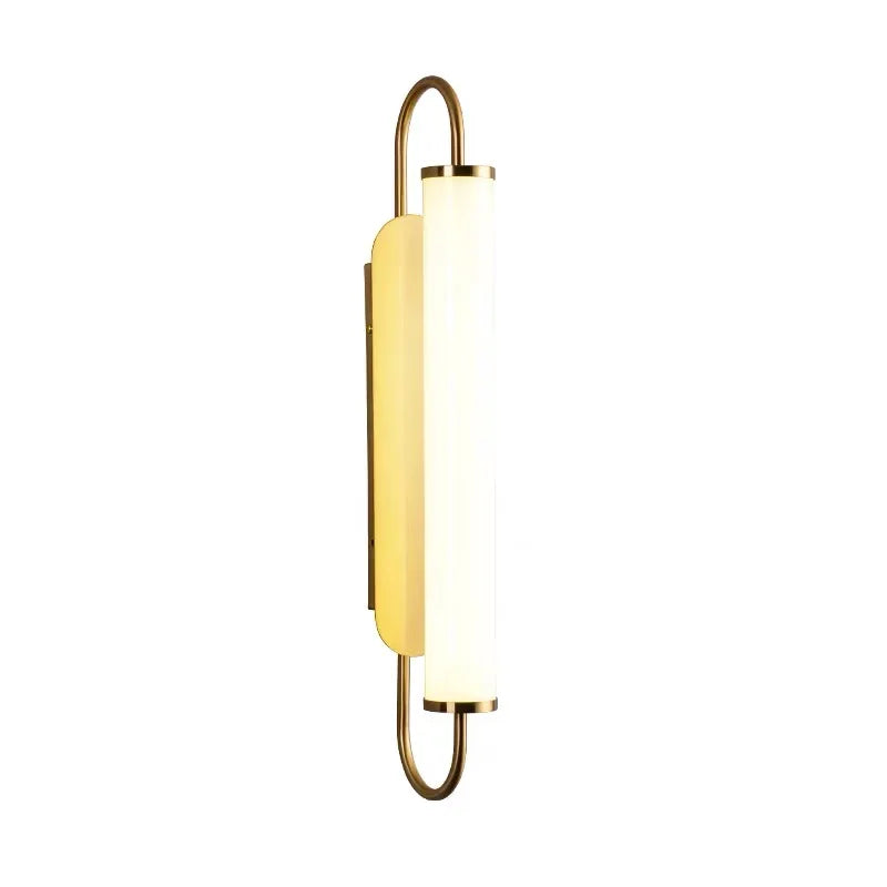 Nordic Minimalist Long White LED Wall Lamp for Bedroom Headboard, Modern and Personalized Living Room Balcony Lighting Fixtures - vue 7 sur 7
