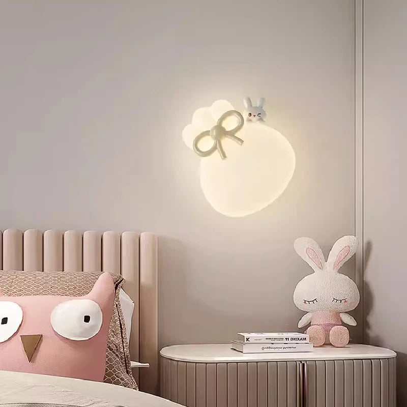 Wandleuchte Hase und Bär für dekorative Kinderzimmer - vue 3 sur 8