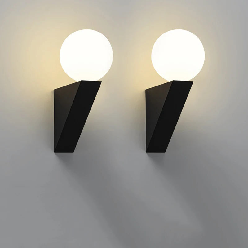 applique murale moderne en verre pour intérieur avec éclairage led - vue 6 sur 8