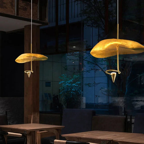 Moderner LED-Kronleuchter aus Kupfer für elegante Wohnraumgestaltung - vue 3 sur 10