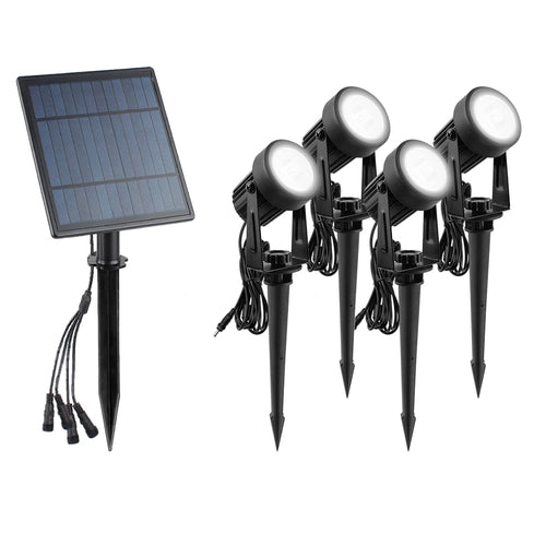 T-sunrise lumière extérieure LED solaire IP65 étanche décoration de jardin lumières RGB blanc chaud/froid paysage lampes d'éclairage de cour - vue 11 sur 15
