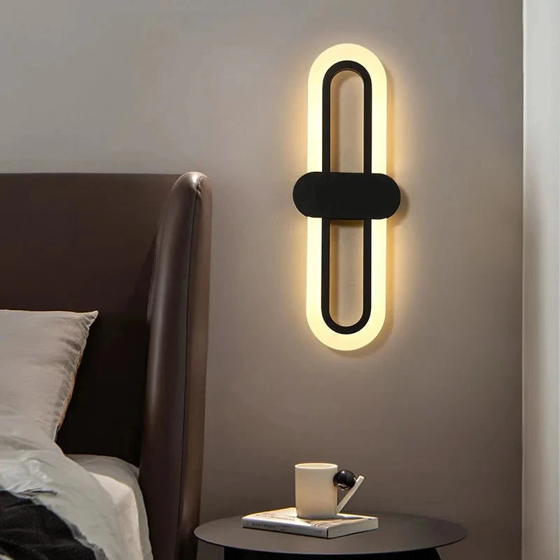lampe ovale en acrylique led pour décoration de fond - vue 3 sur 9