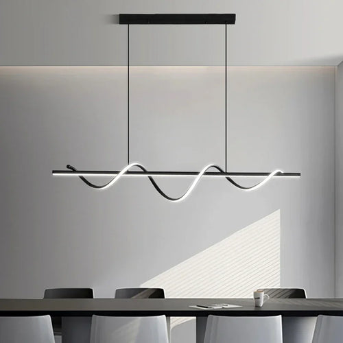 Moderne Pendelleuchte mit dimmbaren LED-Lichtern elegantes Design für stilvolle Wohnräume - vue 7 sur 14