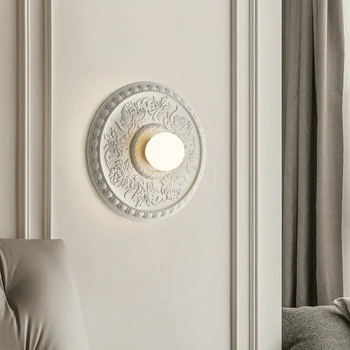applique murale rétro haute gamme avec abat-jour en verre blanc