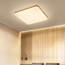 plafonnier led carré moderne simple en bois pour intérieur