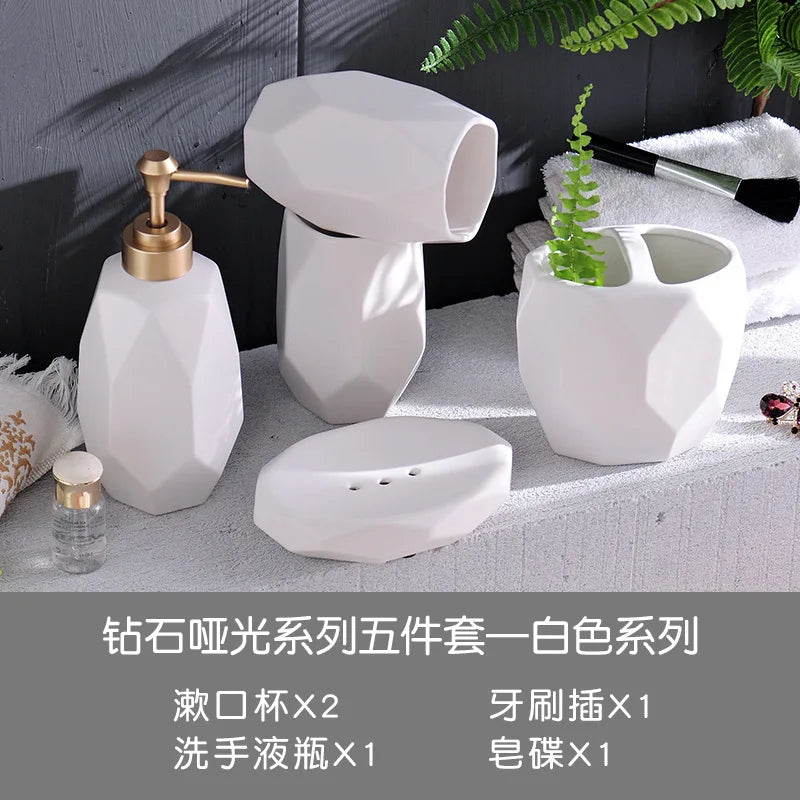ensemble de toilette en céramique pour salle de bain - vue 8 sur 8