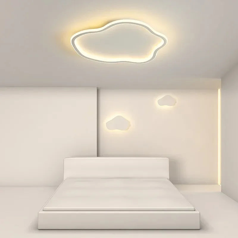 plafonnier led créatif en forme de nuages design nordique décoratif - vue 3 sur 18