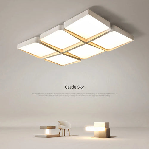 LED-Deckenleuchte minimalistisch modern geometrisch nordisch atmosphärisch