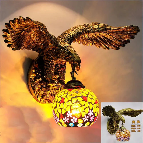 Wandleuchte Eagle Boho Retro Kunstvolle Dekoration - vue 18 sur 18