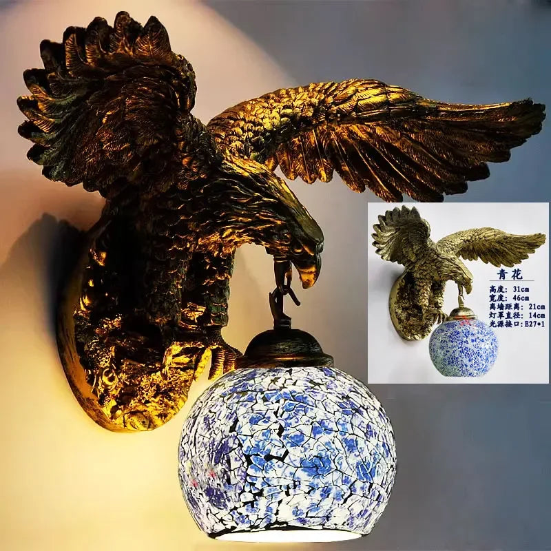 Wandleuchte Eagle Boho Retro Kunstvolle Dekoration