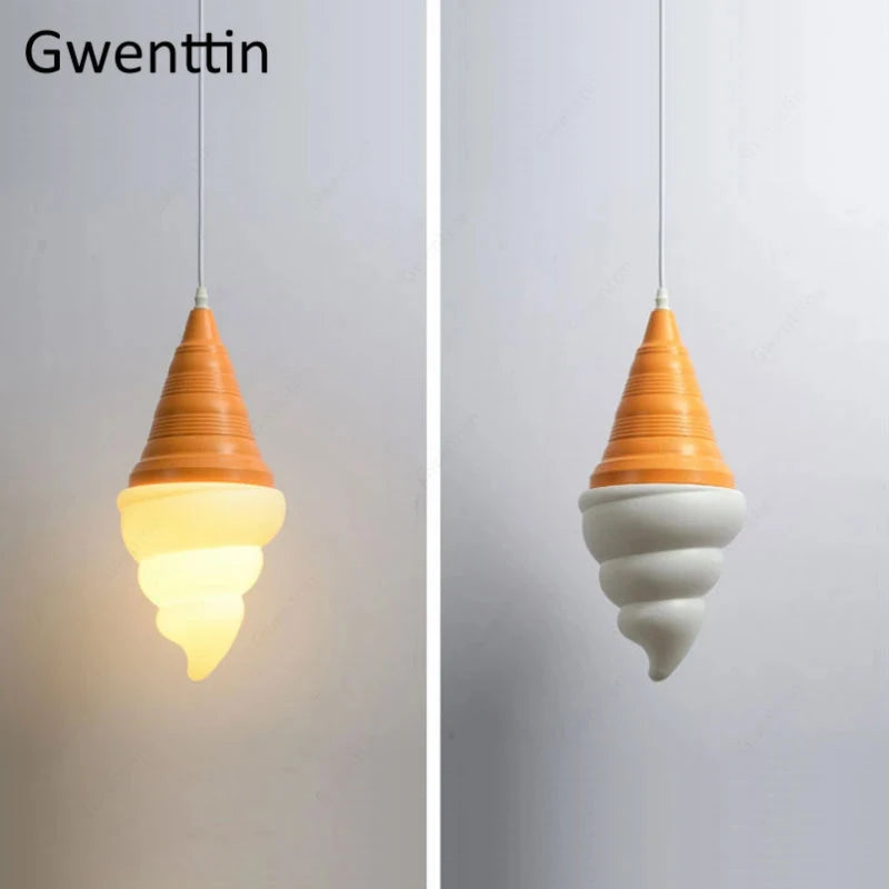 suspension créative en forme de crème glacée moderne - vue 5 sur 15