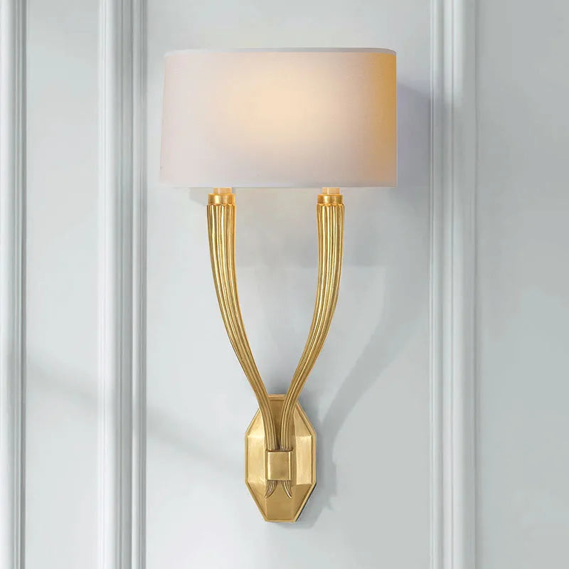 applique murale moderne en laiton pour éclairage intérieur