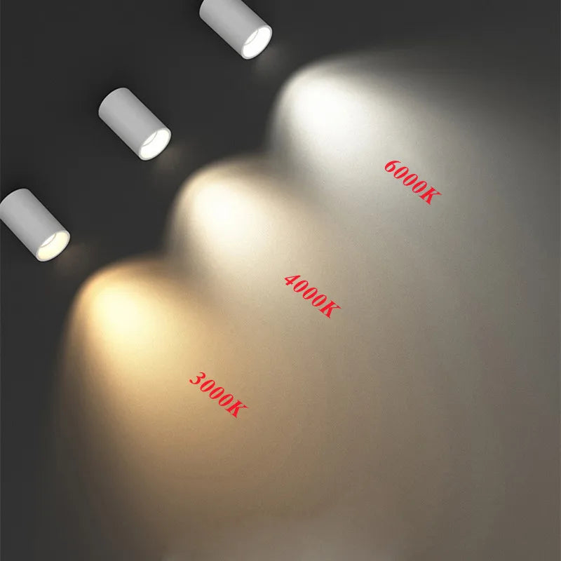 LED-Spot Aufputz Rund für Küchenmöbel - vue 5 sur 5