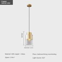 suspension moderne en cuivre pour éclairage créatif luxe