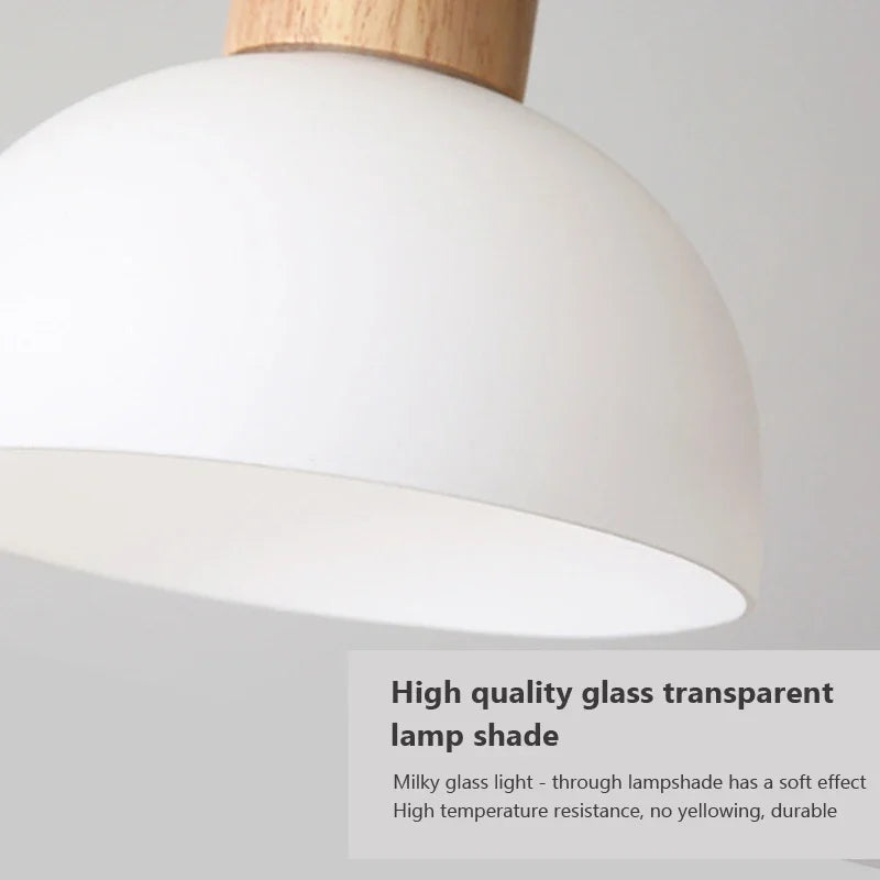 Suspension LED en verre design nordique créatif petit oiseau - vue 7 sur 9