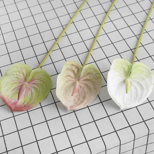 feuilles d'anthurium artificielles pour décoration florale et jardin