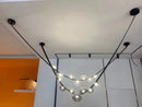 SANDYHA Kronleuchter aus Leder mit LED-Pendelleuchte, modernes Design