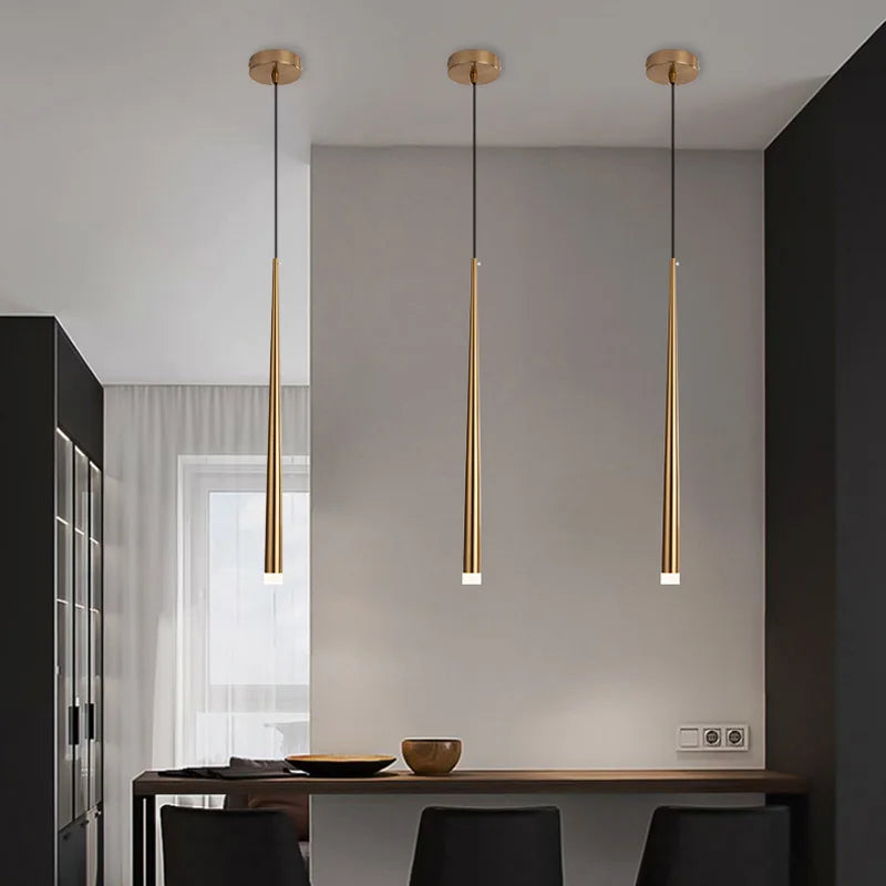 lampes suspendues led design nordique moderne décoratives - vue 6 sur 8