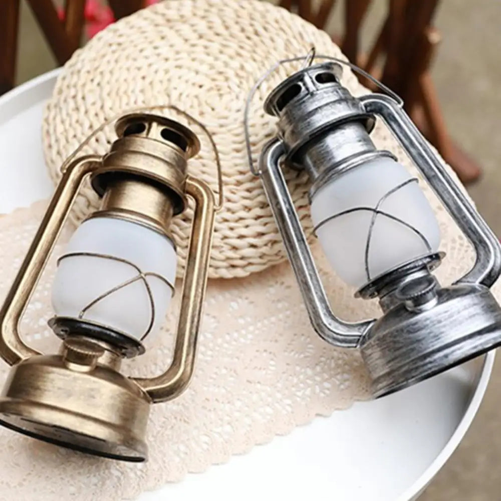 lanterne rétro portable pour camping lampe à pétrole à flamme dynamique - vue 4 sur 10
