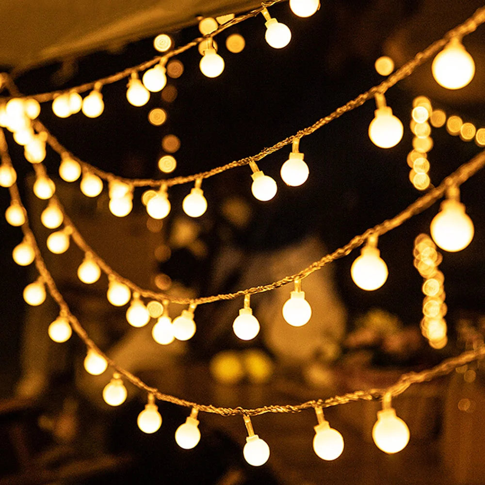 guirlande lumineuse féerique flocons étoiles décoration fête Noël - vue 3 sur 12