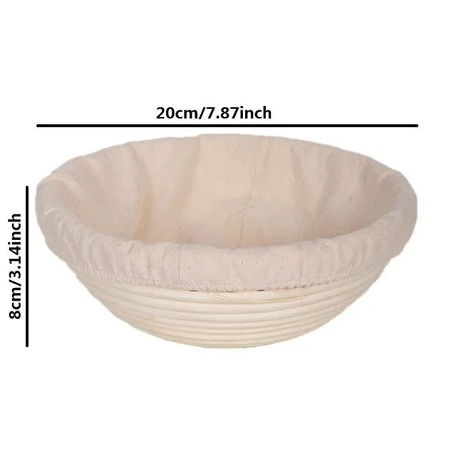 corbeille à pain en rotin panier de fermentation indonésien tissé - vue 17 sur 19